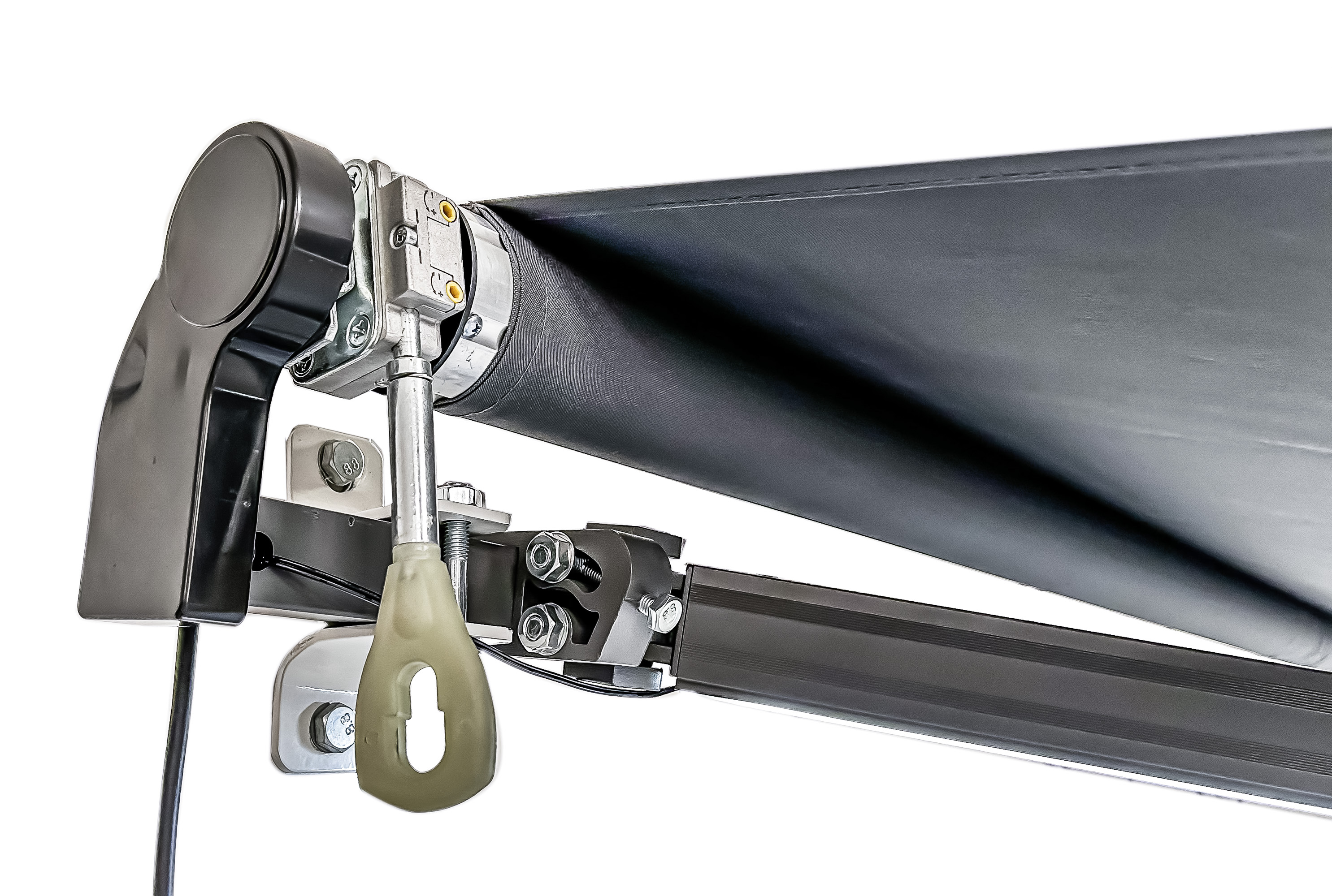 Gelenkarmmarkise mit Volant 395 x 250 cm