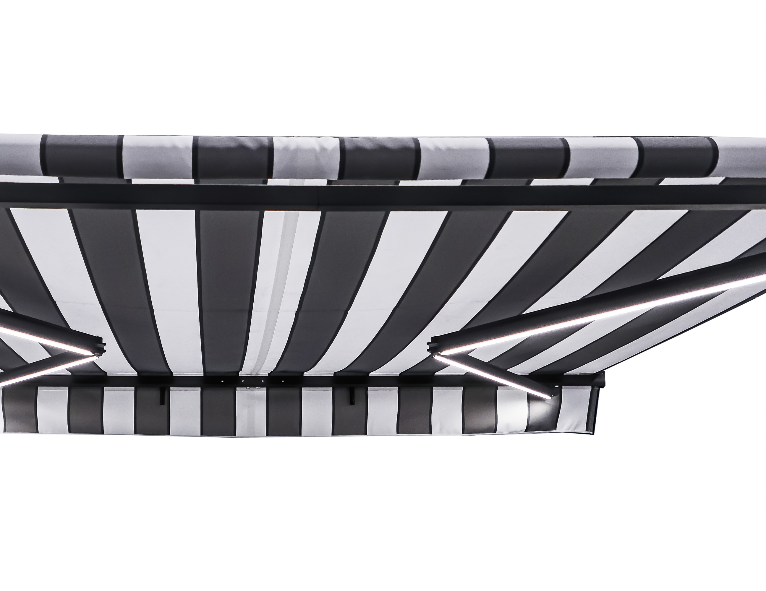 Gelenkarmmarkise mit Volant 395 x 250 cm