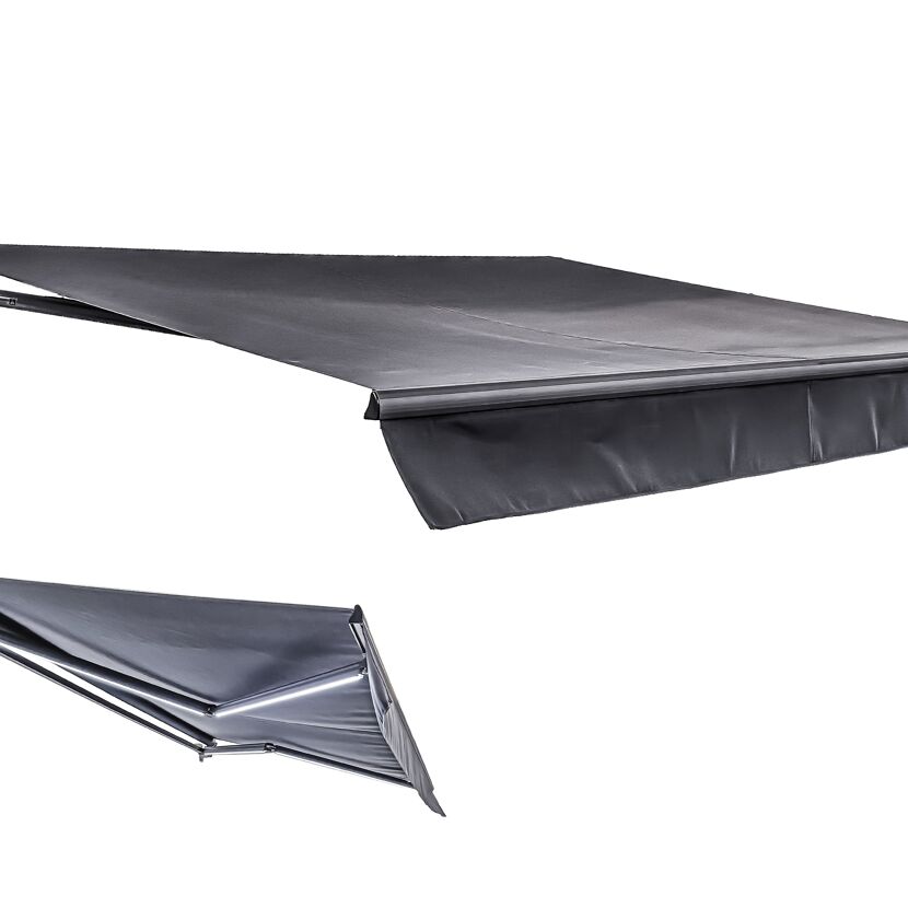 Gelenkarmmarkise mit Volant 495 x 300 cm