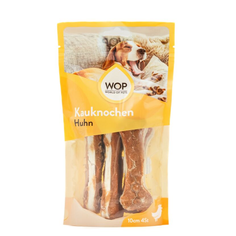 Hundesnack 'Kauknochen' Huhn 10 cm 4 Stück