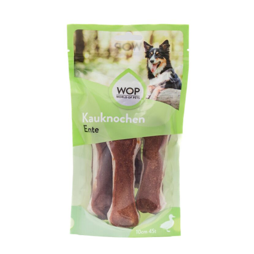 Hundesnack 'Kauknochen' Ente 10 cm 4 Stück