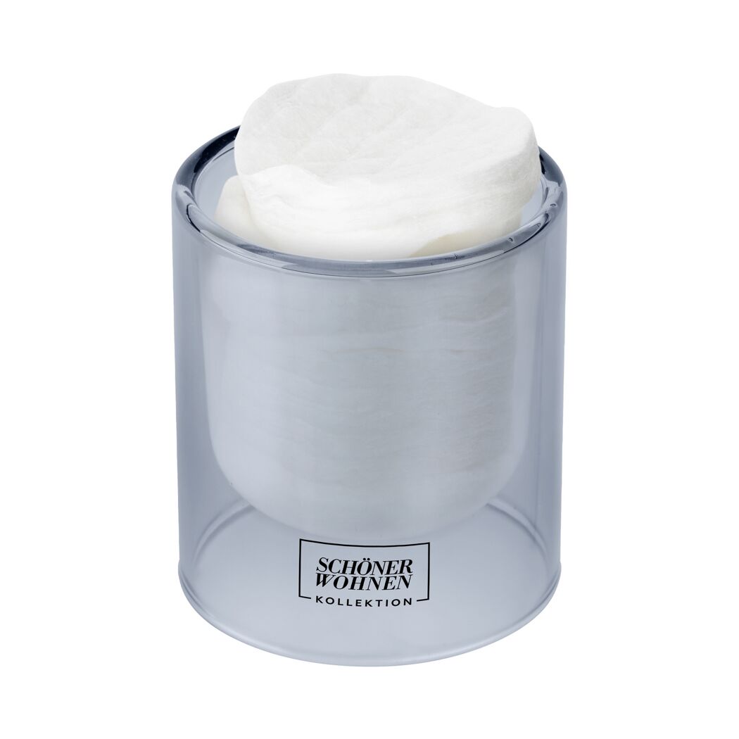Weiße Duftkerze 'Soft Cotton S' im Glas von SCHÖNER WOHNEN.