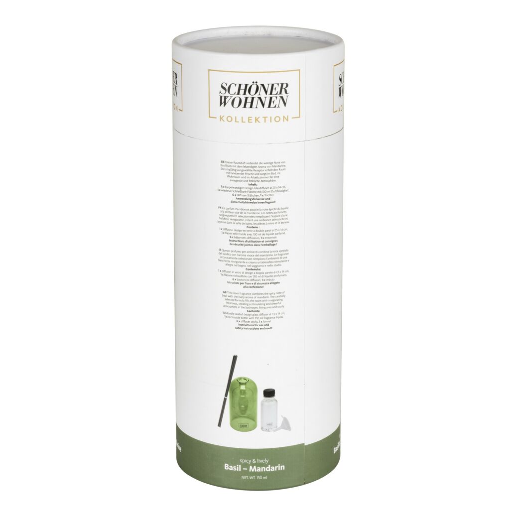 Raumduft Diffuser 'Basil' nachfüllbar 130 ml