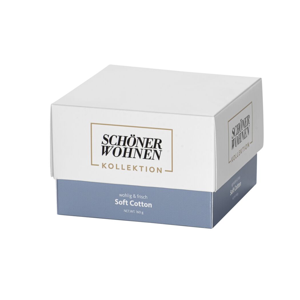 Verpackung der Duftkerze 'Soft Cotton' von SCHÖNER WOHNEN
