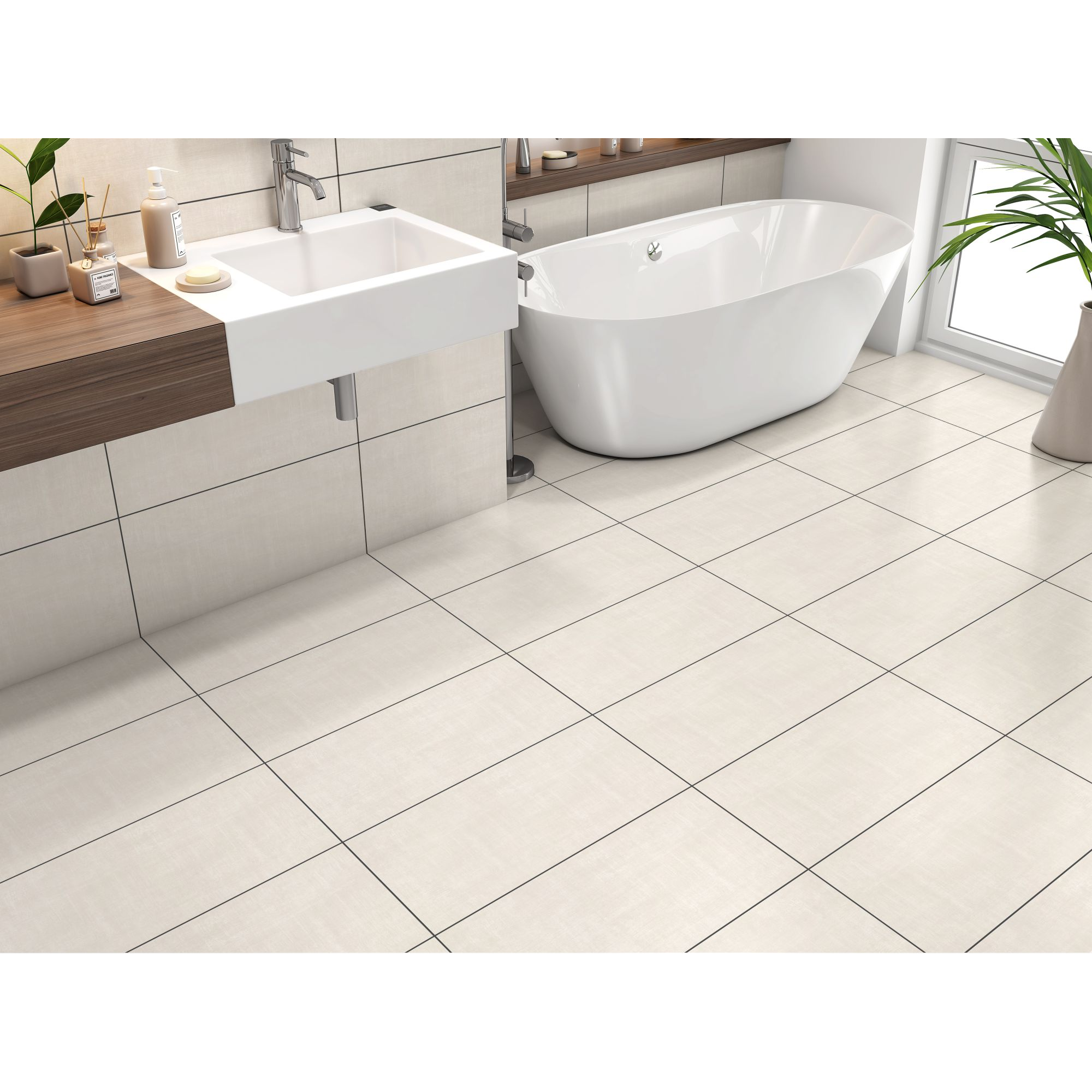 Wandfliese 'Melody' creamfarben 29,8 x 59,8 x 0,8 cm