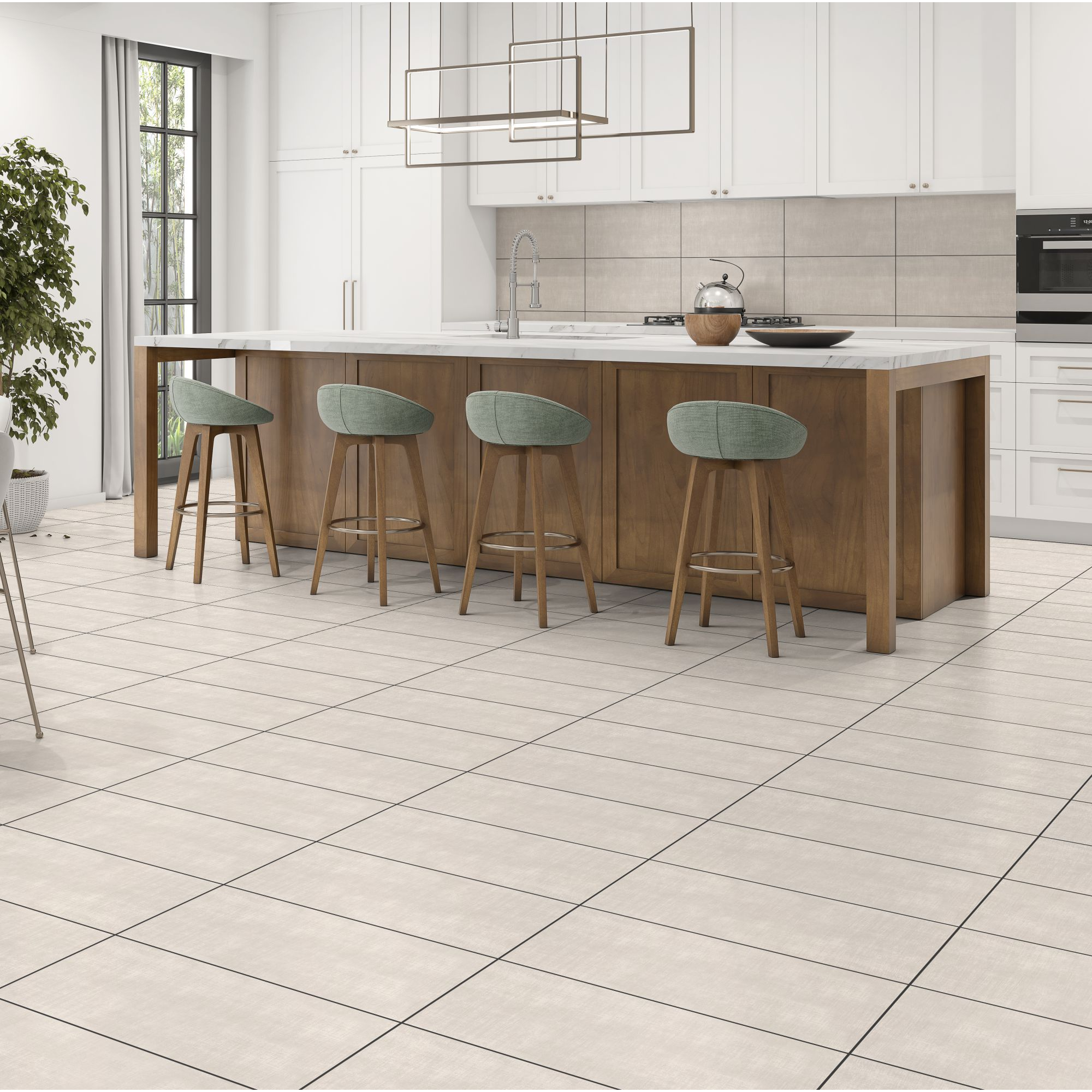 Wandfliese 'Melody' hellgrau 29,8 x 59,8 x 0,8 cm