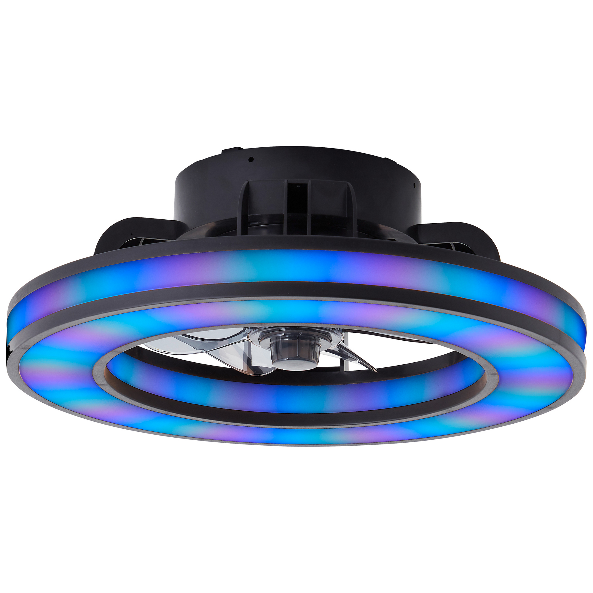LED-Deckenleuchte 'Mondello' schwarz Ø 41,5 cm dimmbar