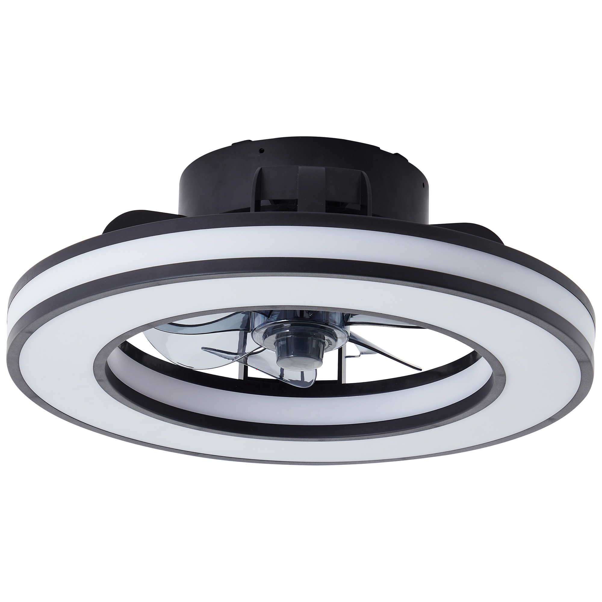 LED-Deckenleuchte 'Mondello' schwarz Ø 41,5 cm dimmbar