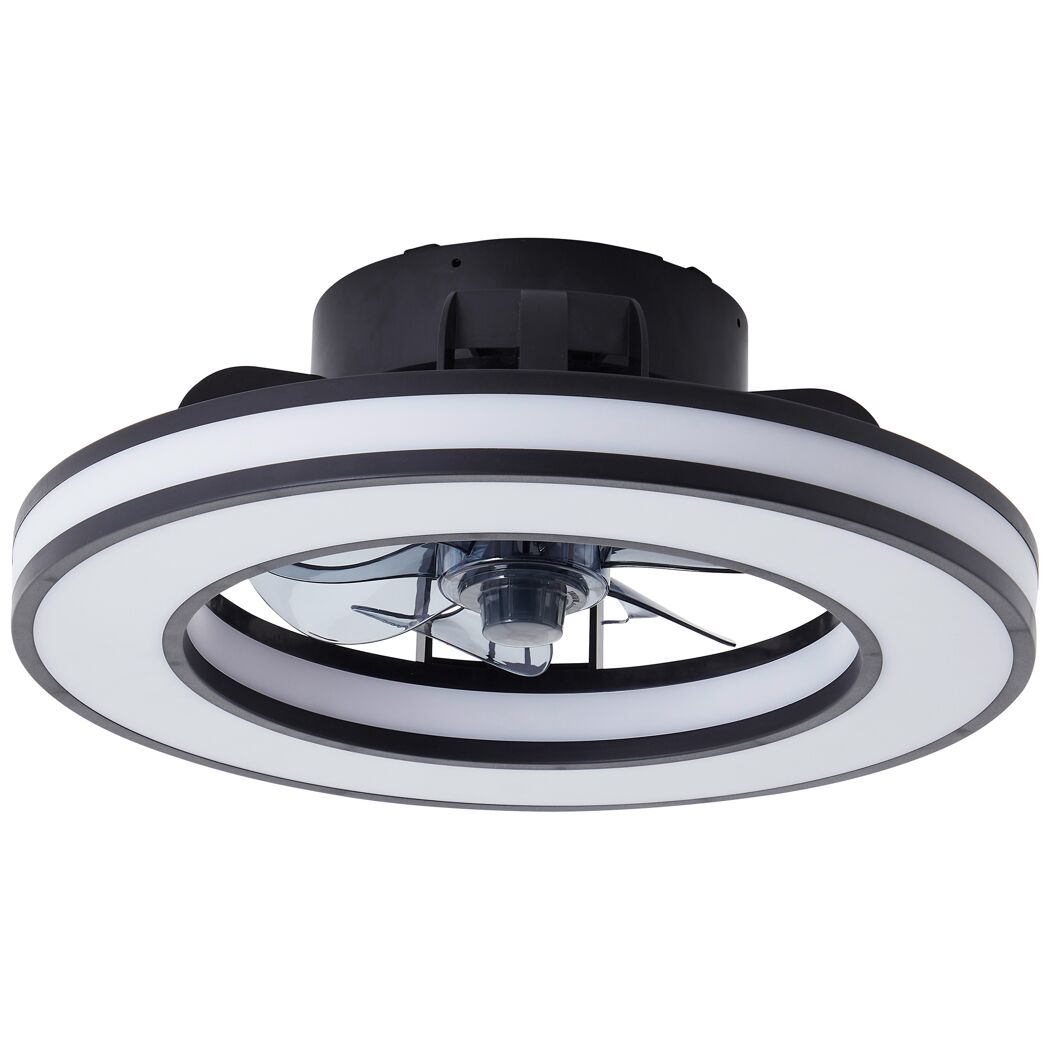 LED-Deckenventilator mit Beleuchtung 'Mondello' dimmbar 3100 lm warmweiß, Farbwechsler Ø 41,5 x 14,6 cm