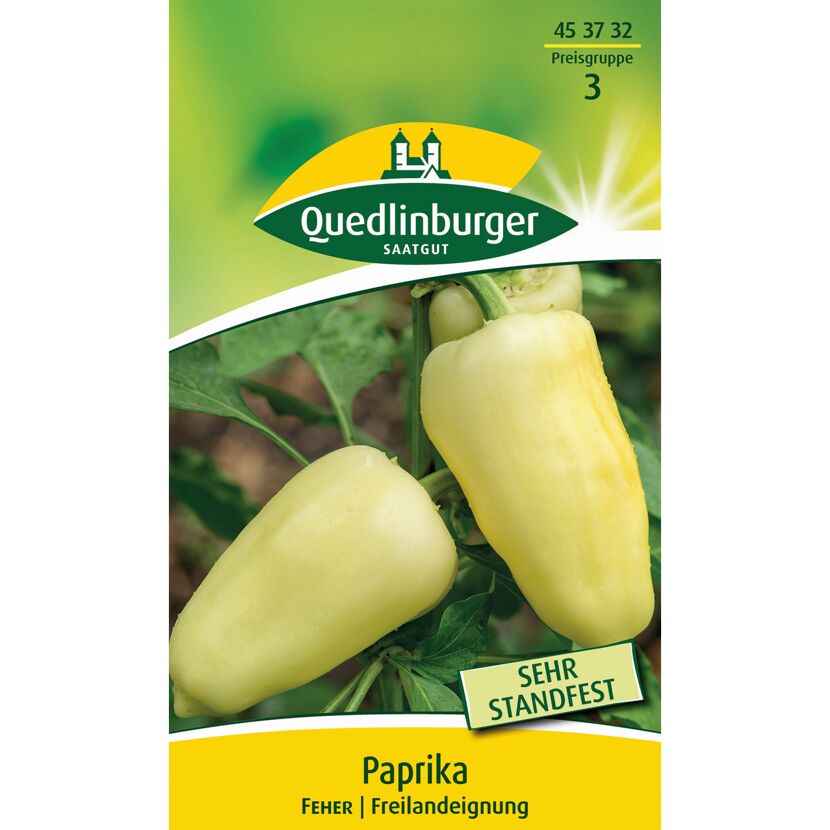 Paprika 'Feher' gelb/weiß