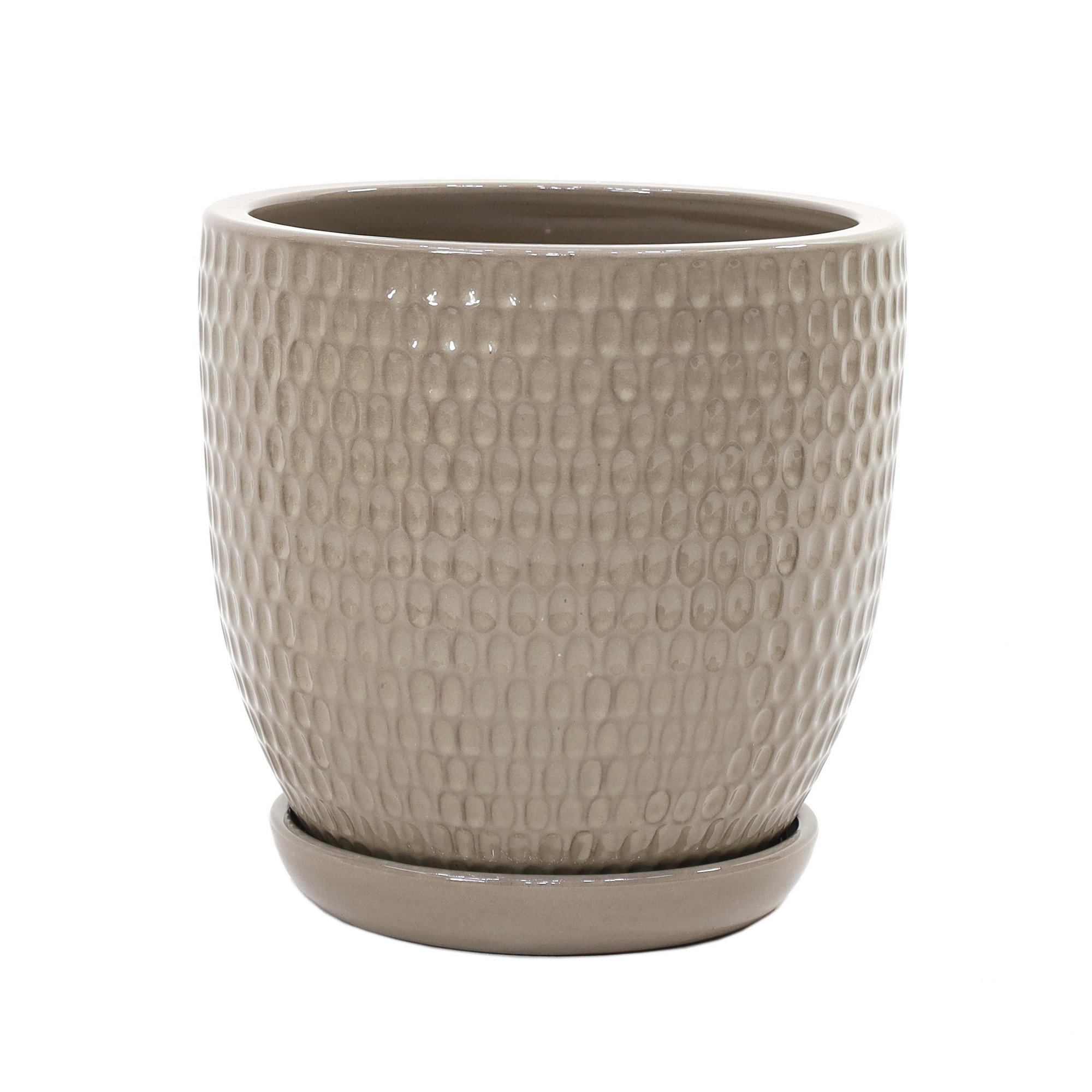 Pflanzgefäß 'Lille' sandfarben Ø 32 x 32 cm