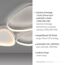 LED-Deckenleuchte 'Pebbels' dimmbar 31 W 3800 lm warmweiß 69,5 x 6,2 x 46,5 cm