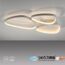 LED-Deckenleuchte 'Pebbels' dimmbar 31 W 3800 lm warmweiß 69,5 x 6,2 x 46,5 cm