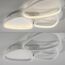 LED-Deckenleuchte 'Pebbels' dimmbar 31 W 3800 lm warmweiß 69,5 x 6,2 x 46,5 cm