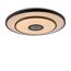 LED-Deckenleuchte 'Turanus' Ø 50 cm schwarz mit Sterneffekt