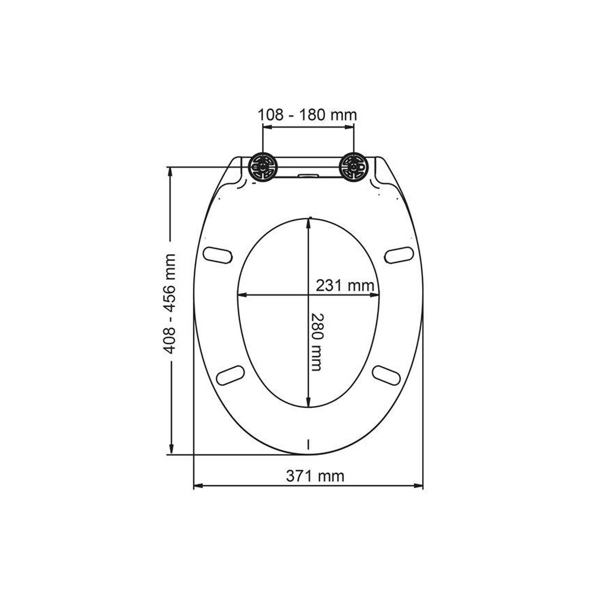 WC-Sitz 'Cosenza' mit Absenkautomatik weiß Duroplast