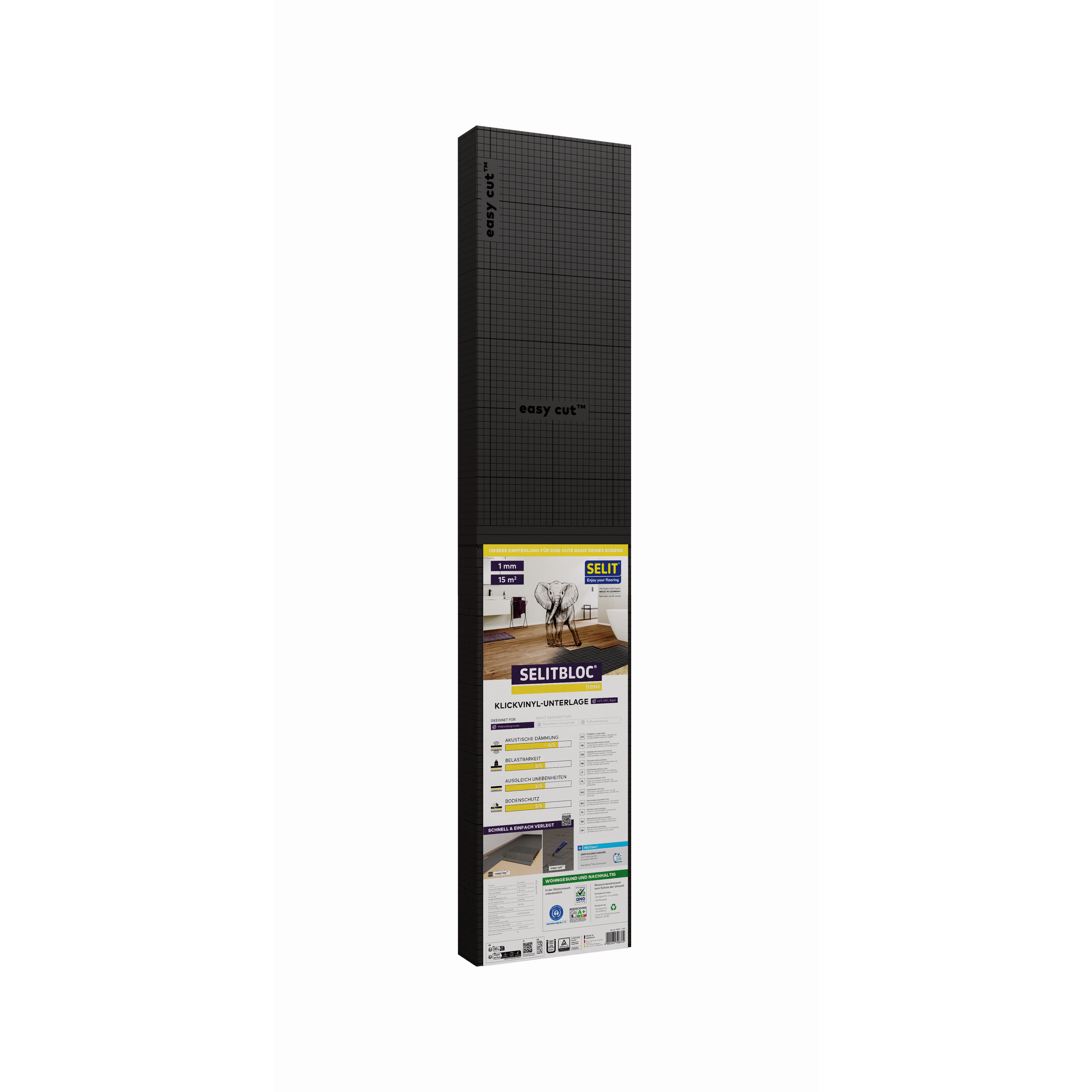 Vinyl- und Designbodenunterlage 'Selitbloc basic' 1 mm