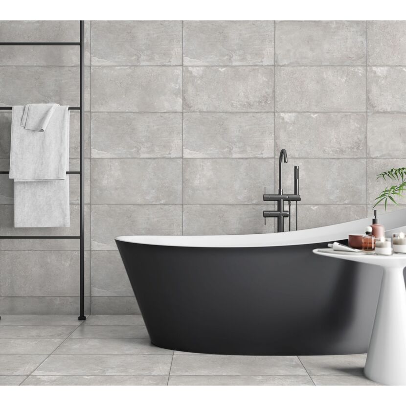 Bodenfliese 'Classic' Feinsteinzeug grau 30 x 60 x 0,74 cm
