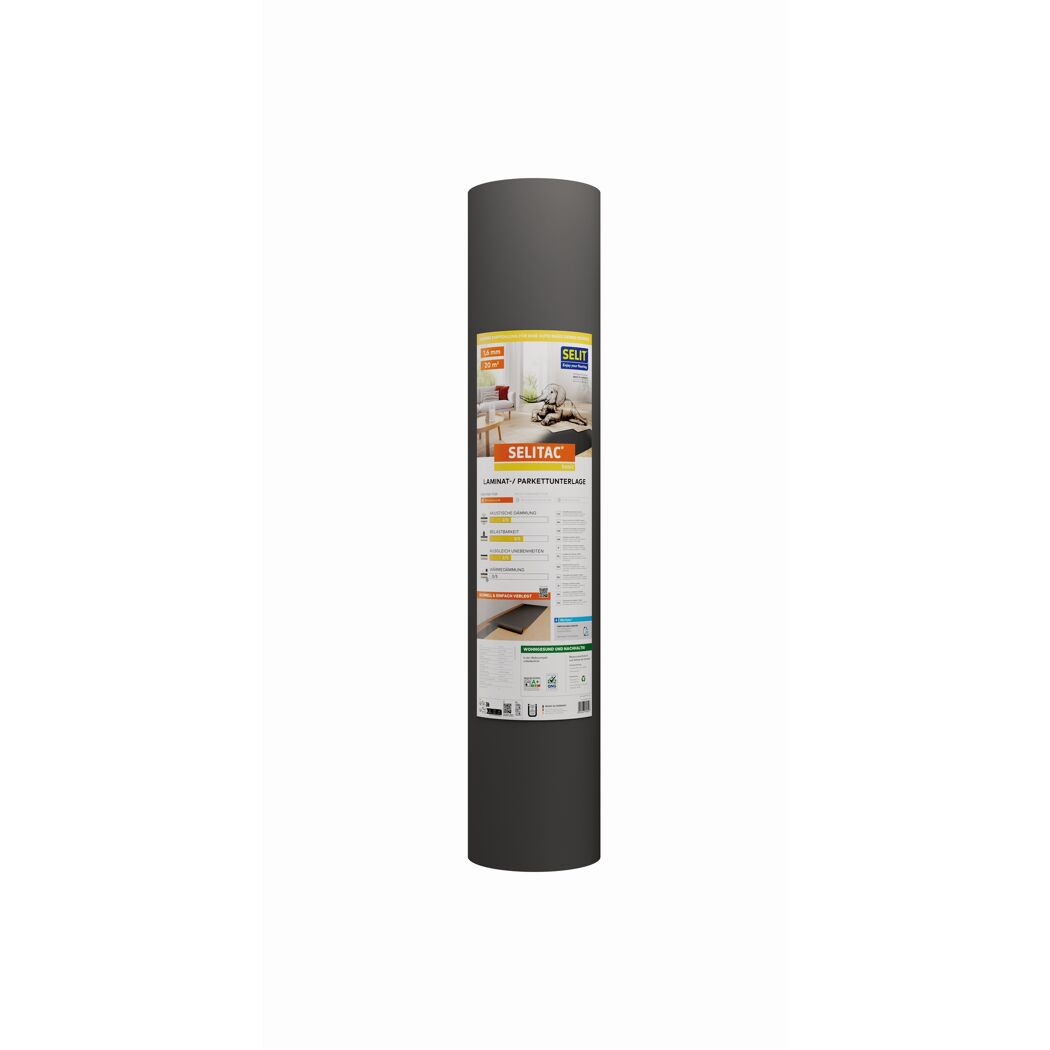 Laminat-/ Parkettunterlage 'SELITAC basic' 1,6 mm, 1 x 20 m, 20 m²