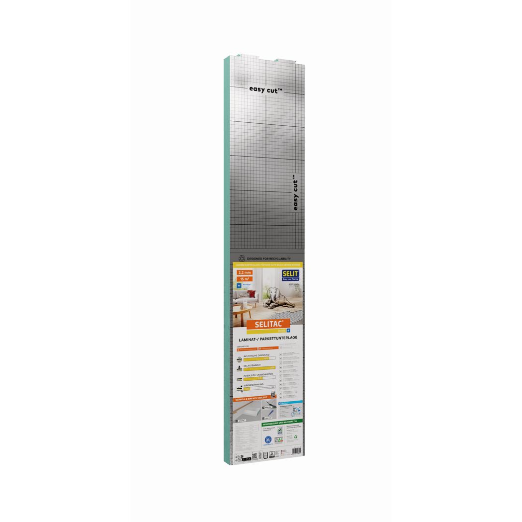 Laminat-/ Parkettunterlage 'SELITAC basic+' 2,2 mm, 1,2 x 12,5 m, 15 m²