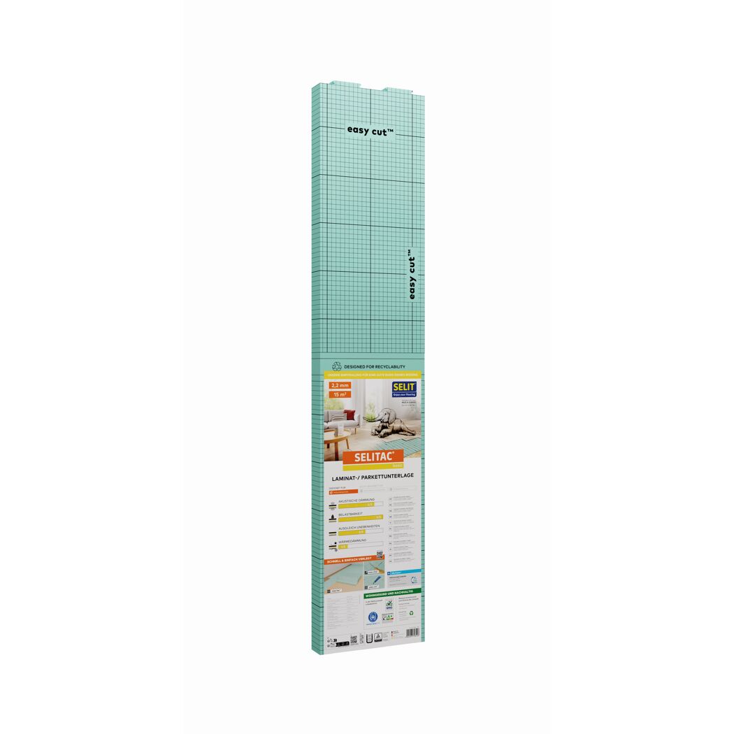 Laminat-/ Parkettunterlage 'SELITAC basic' 2,2 mm, 1,25 x 12 m, 15 m²
