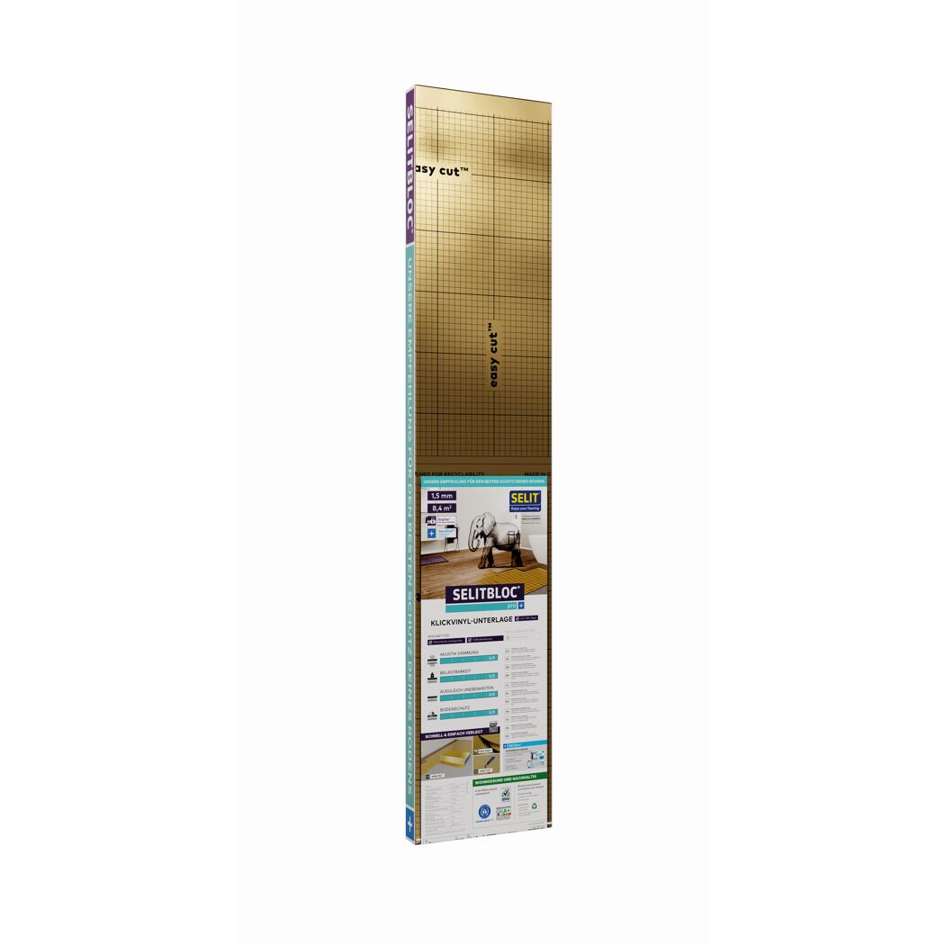 Klickvinyl-Unterlage 'SELITBLOC pro+' 1,5 mm, 1,2 x 7 m, 8,4 m²