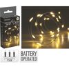 LED-Draht-Lichterkette warmweiß 20 LED