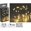 LED-Draht-Lichterkette warmweiß 40 LED