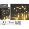 LED-Draht-Lichterkette warmweiß 100 LED