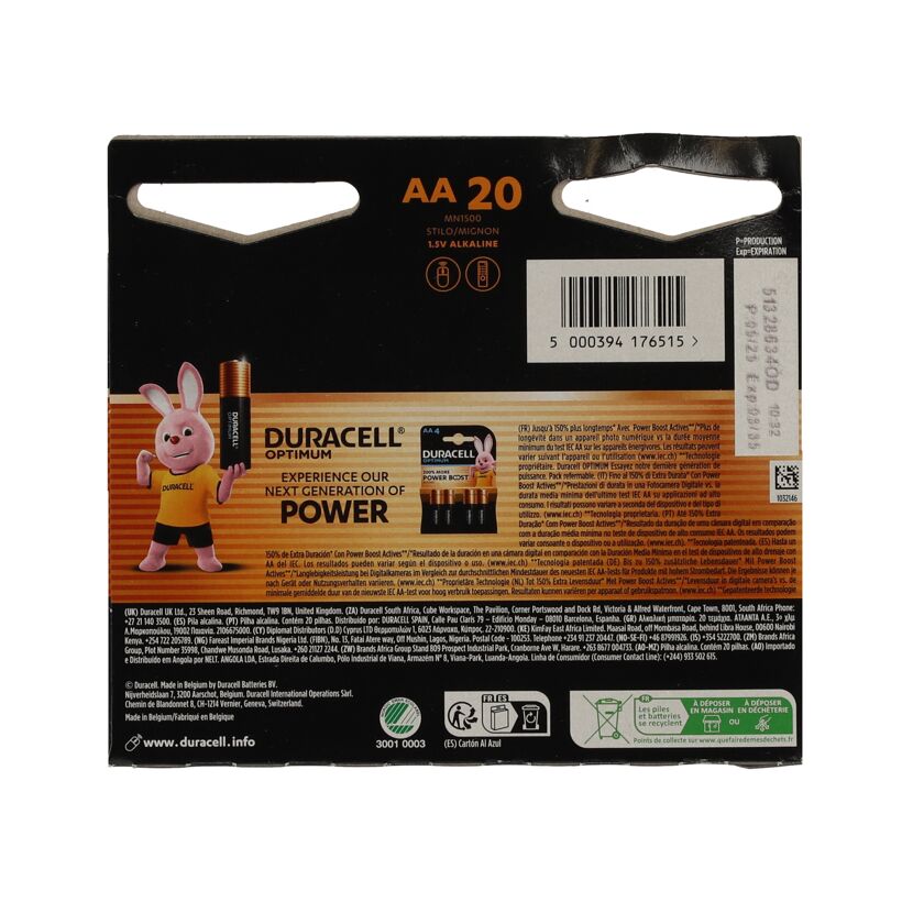 Batterie Plus Power 1,5 V AA LR6 20 Stück