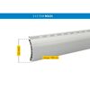 Rollladenprofil 'Maxi' 100 cm grau