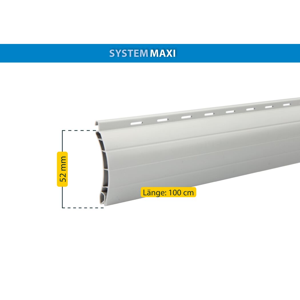 Rollladenprofil 'Maxi' 100 cm grau