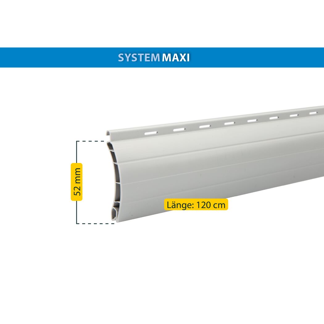 Rollladenprofil 'Maxi' 120 cm grau