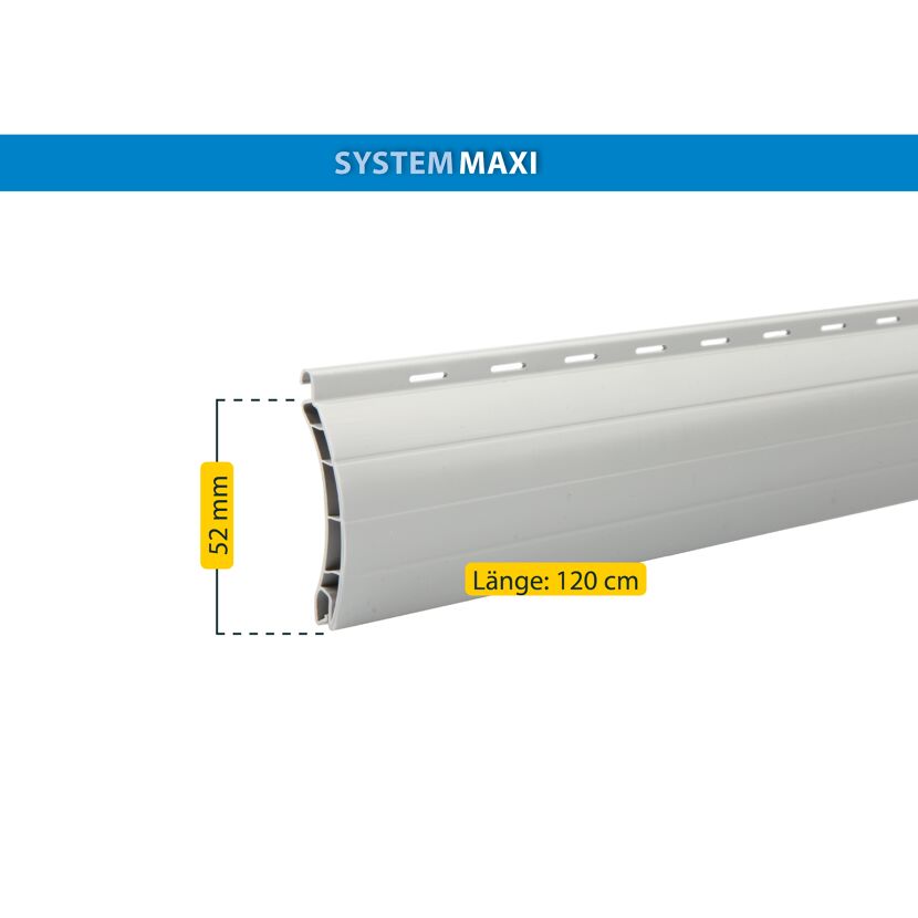 Rollladenprofil 'Maxi' 120 cm grau