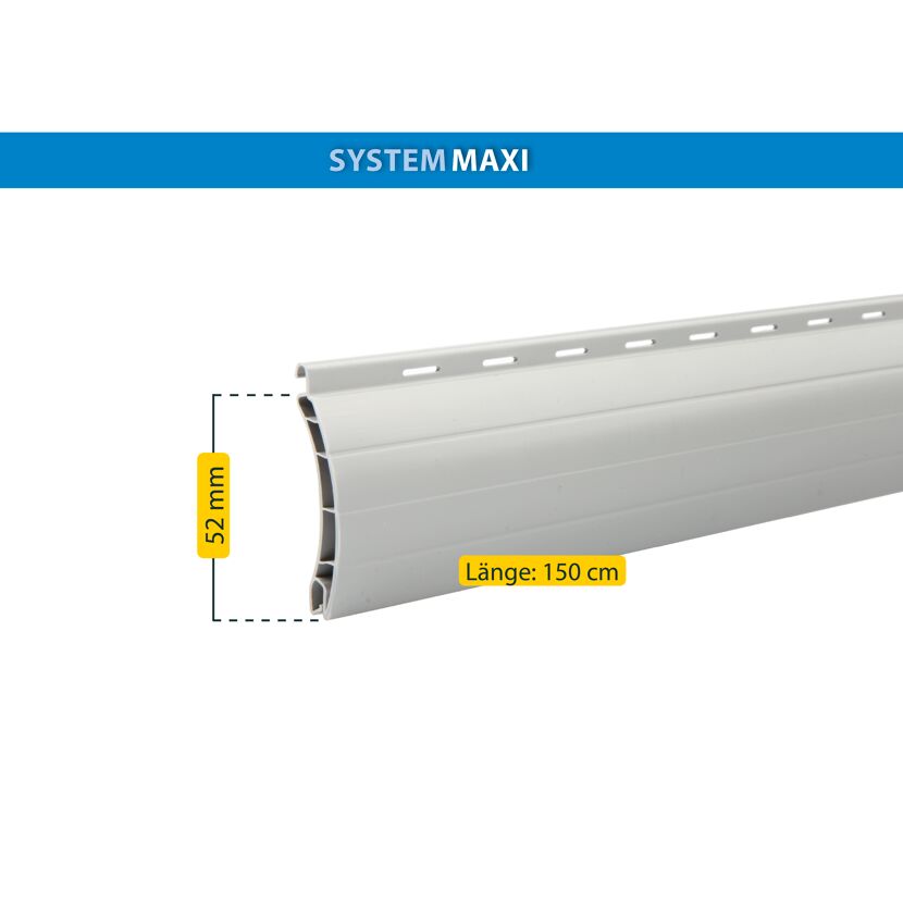 Rollladenprofil 'Maxi' 150 cm grau