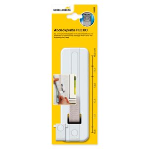 Abdeckplatte 'Flexo Maxi' weiß 10,5 - 16,0 cm