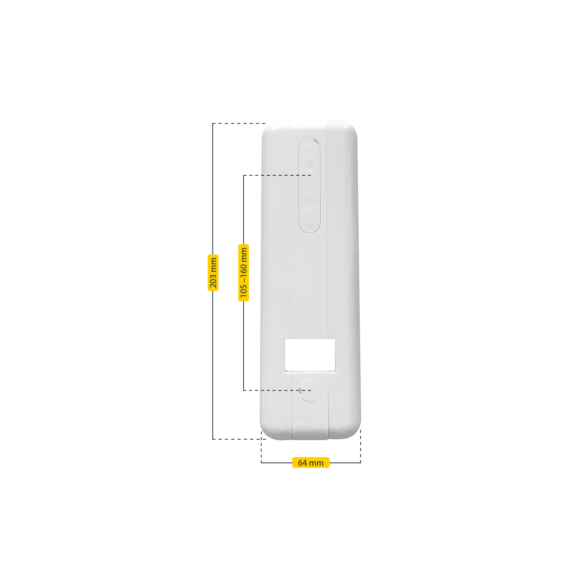 Abdeckplatte 'Flexo Maxi' weiß 10,5 - 16,0 cm