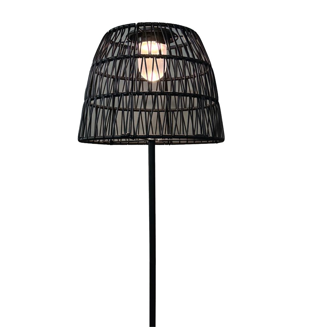 Solar-Außenstehlampe warmweiß IP 44 Ø 40 x 150 cm