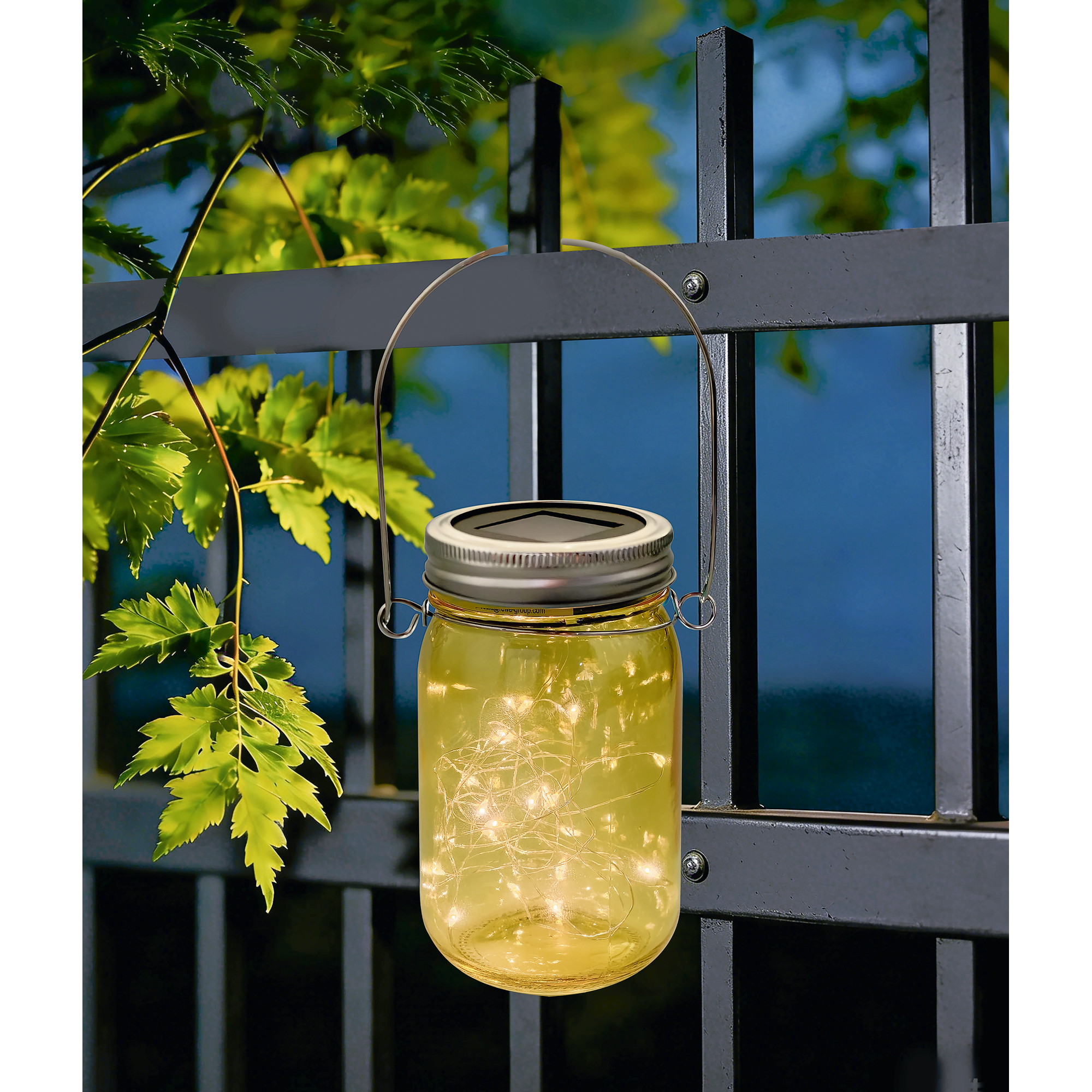 Solar-Dekolicht 'Glas' LED Ø 7,5 x 13 cm sortiert