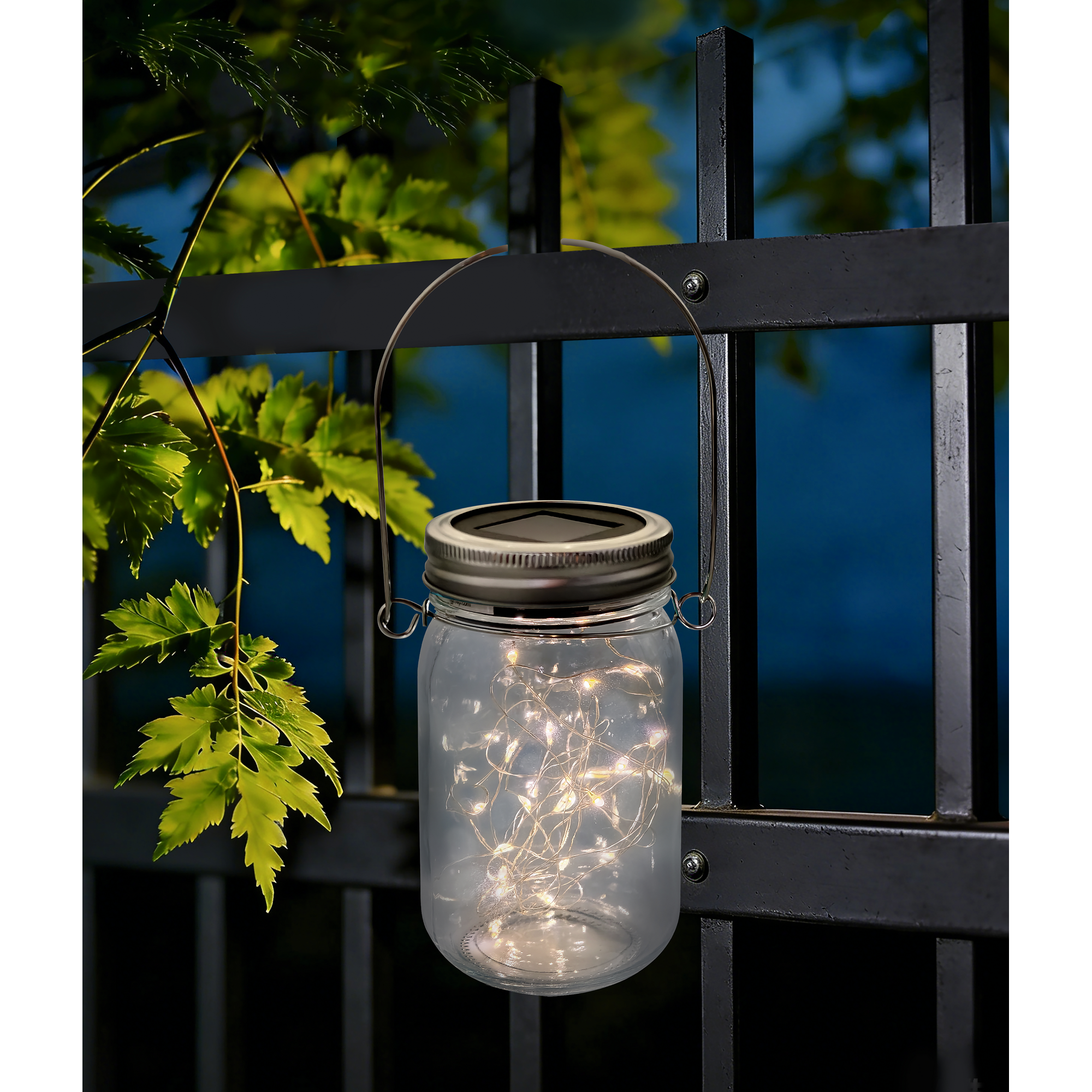 Solar-Dekolicht 'Glas' LED Ø 7,5 x 13 cm sortiert