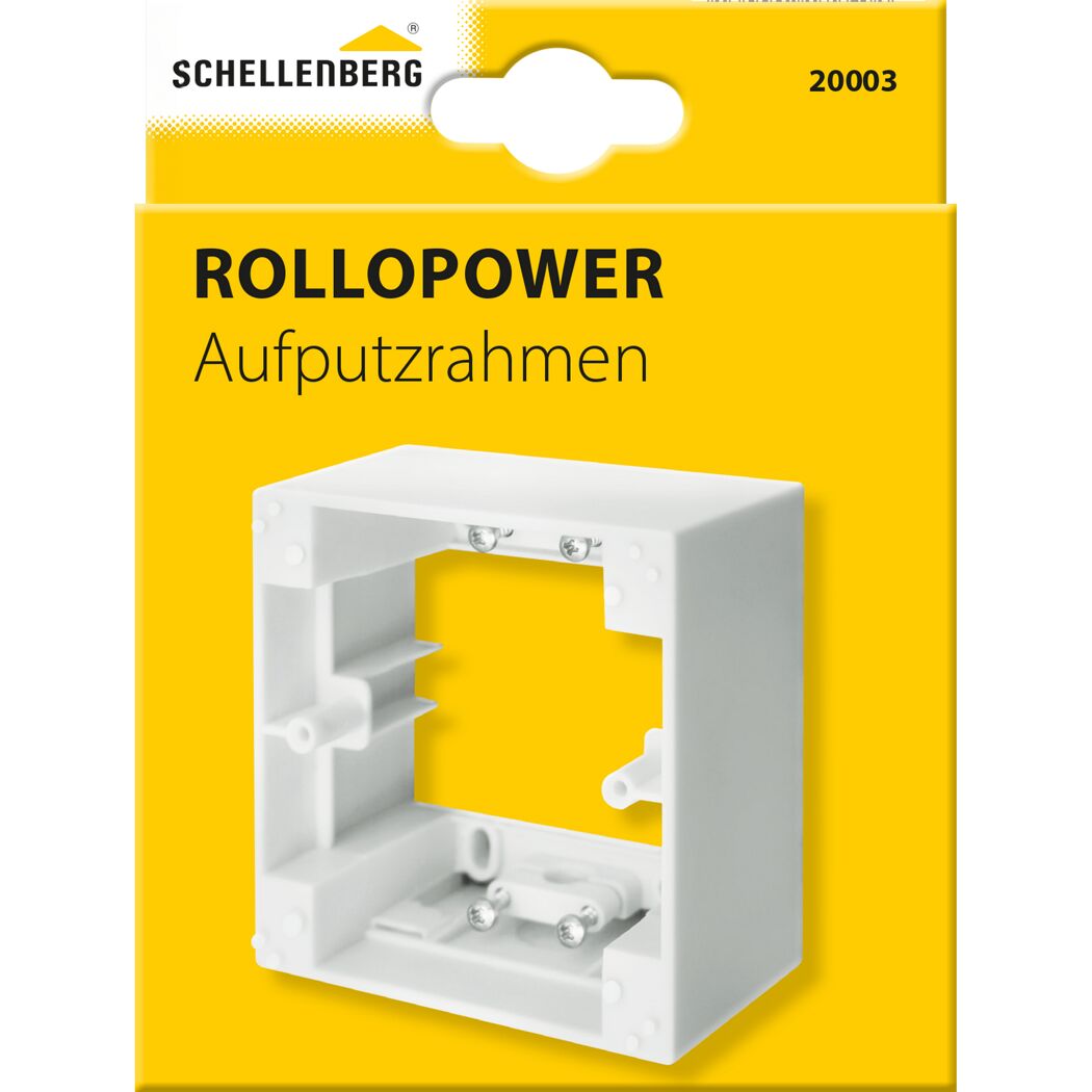 Aufputzrahmen 1-fach eckig weiß