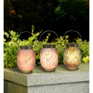 Solar-Dekolicht Metall/Glas verschiedene Farben Ø 12 x 17 cm