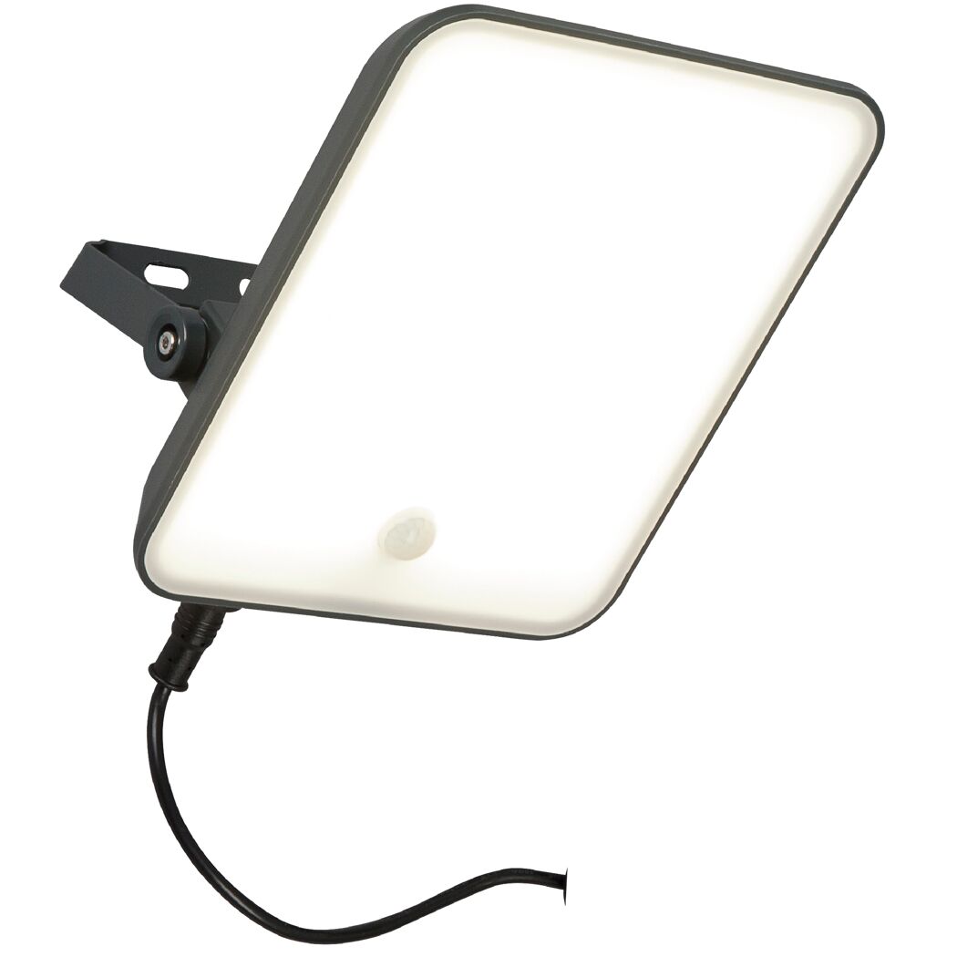 Solar-Außenwandleuchte 'Jinan' mit Bewegungssensor 1000 lm neutralweiß IP 65 16,4 x 20 cm