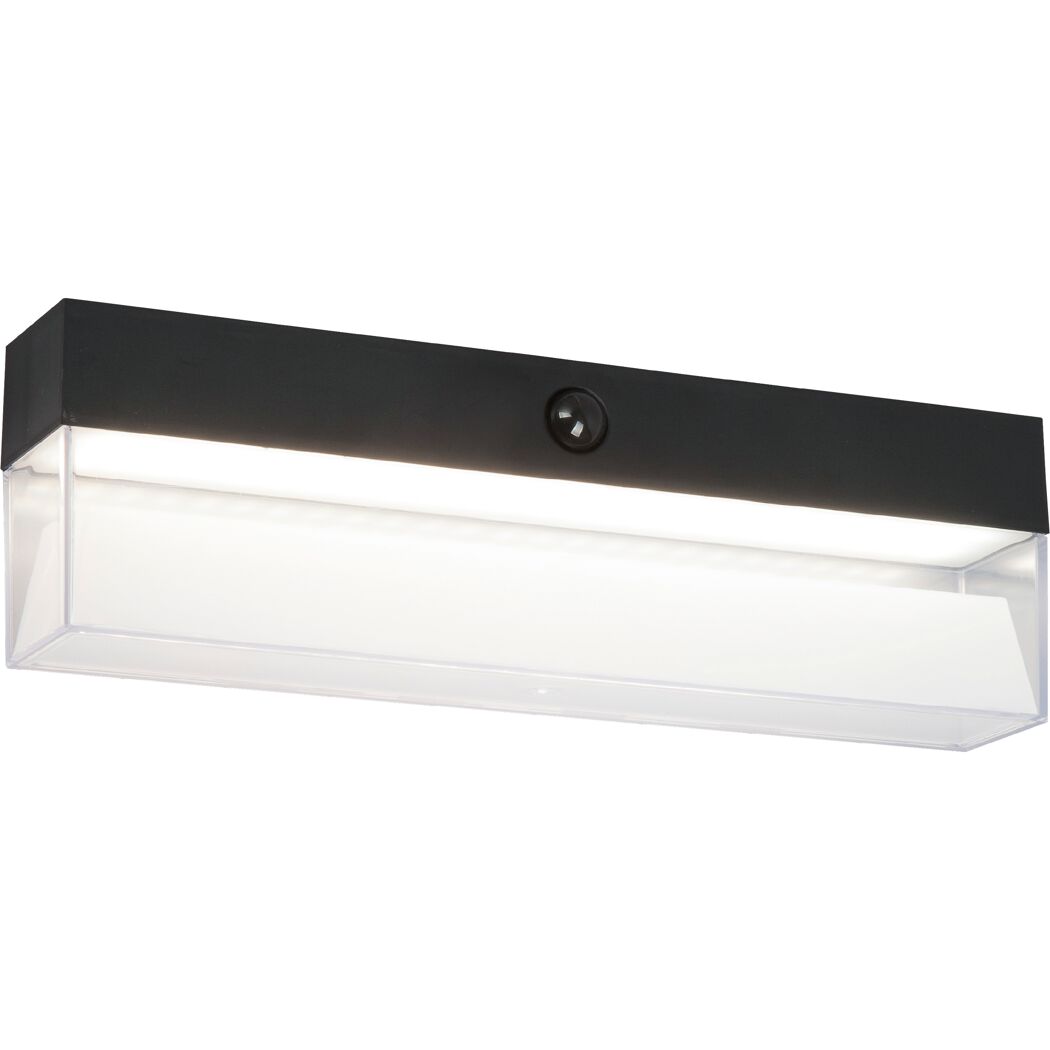 Solar-Außenwandleuchte 'Triest' mit Bewegungssensor 500 lm warmweiß, neutralweiß IP 54 30 x 9 cm
