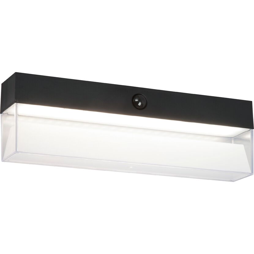 Solar Wandleuchte 'Triest' weiß mit Bewegungsmelder 30 x 9 cm