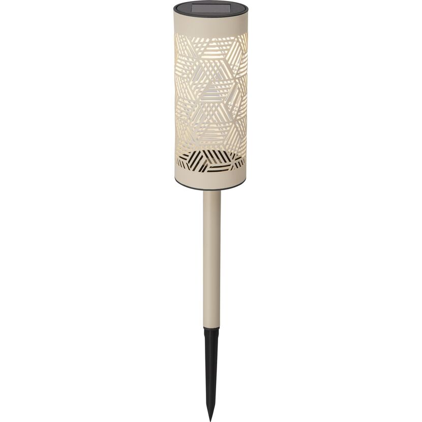 Solar-Dekolicht mit 2-in-1-Funktion beige 7 x 43,3 cm