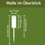 Solar-Dekolicht mit 2-in-1-Funktion beige 7 x 43,3 cm