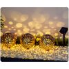 Solar-Spießlampenset warmweiß IP 44 Ø 15 x 15 cm 3 Stück