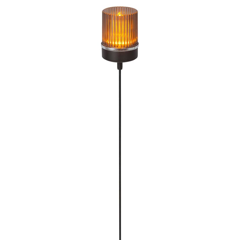 Solar Dekolicht 'Amber' grau Ø 6,2 x 55 cm, 2 Stück