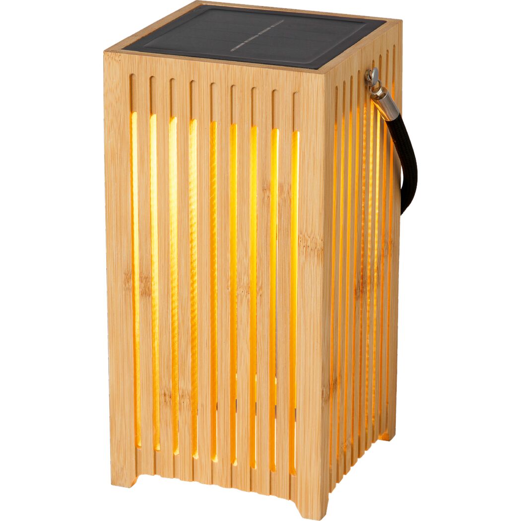 Solar-Außenstehlampe warmweiß IP 44 12 x 24 x 12 cm